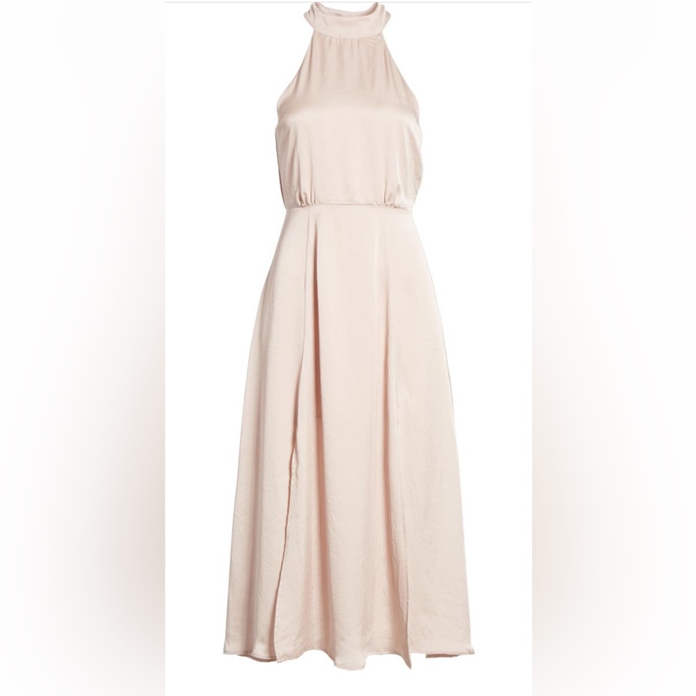 ASTR The Label Romantic Halter Dress NWT